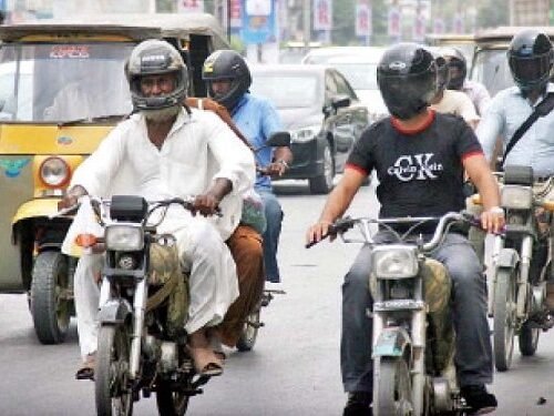 Helmet crackdown