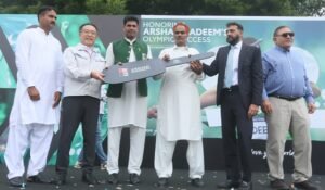 Indus Motor Company Honors Olympian Arshad Nadeem with Toyota Fortuner GRS