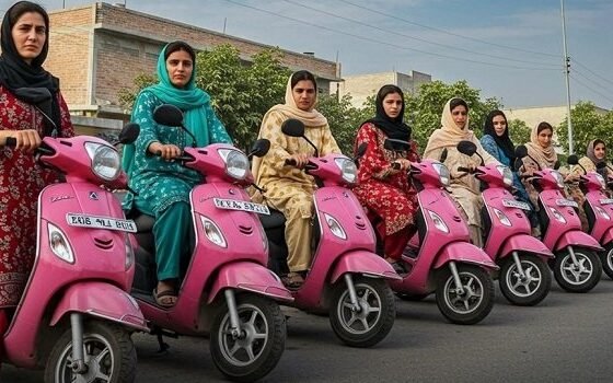 Sindh Government Launches Free Pink Scooters for Working Women
