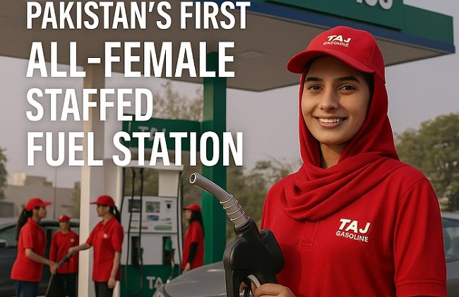 Taj Gasoline Launches Pakistan’s First All-Female Staffed Fuel Station
