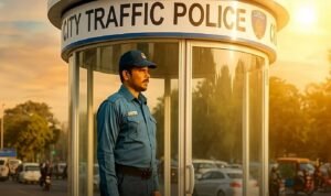 Lahore Introduces Air-Conditioned Cabins for Traffic Wardens Amid Rising Summer Temperatures