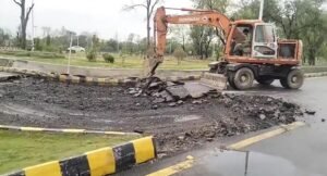 Islamabad’s Serena Underpass Collapses After First Rain