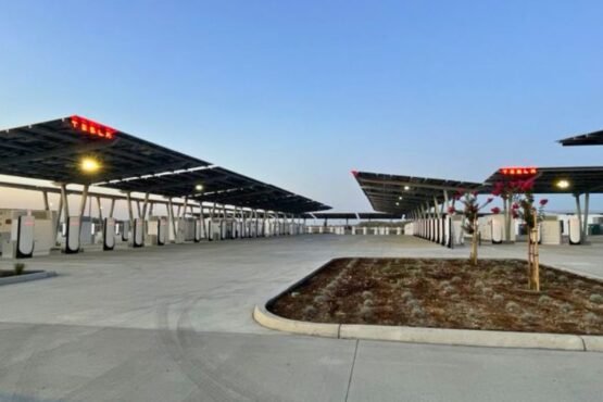 Tesla Solar Powered Charging Station