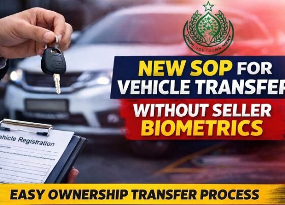 Sindh Introduces New SOP for Vehicle Transfer Without Seller Biometric Verification