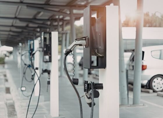 solar EV charging station