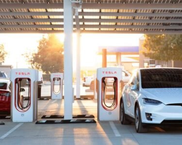 tesla charging queue