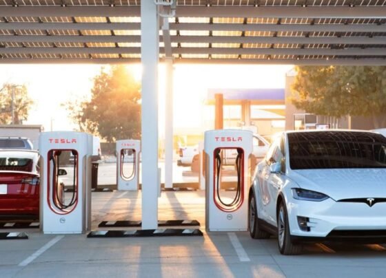 tesla charging queue