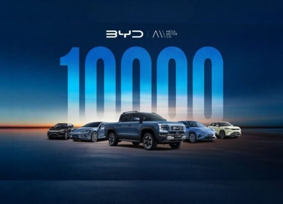 BYD 10000 vehicles in Pakistan